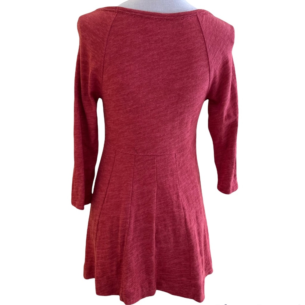 Anthropologie Deletta Coral "Swing the Seams" Knit Top S - Picture 5 of 7